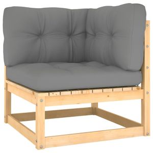 Ensemble de salon de jardin gris, canapés de jardin confortables pour les réceptions en plein air - Product Image 3