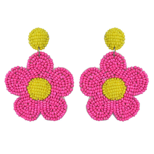 Pendientes de bordado con cuentas, elegantes y muy vendidos, perfectos para atuendos casuales y festivos. Cantidad disponible: MULTI CRAFT - Product Image 2