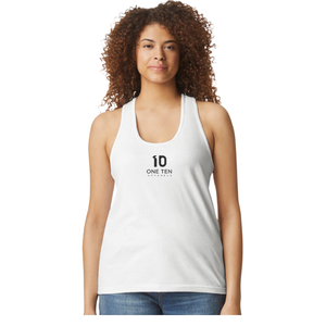 เสื้อกล้ามทรง Racerback สีขาวสำหรับผู้หญิง ยี่ห้อ CVC รุ่นพรีเมียม เสื้อแขนกุดสำหรับออกกำลังกาย น้ำหนักเบา เหมาะสำหรับวิ่ง ฟิตเนส และเล่นกีฬา - Product Image 1