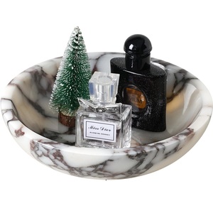 Premium Modern Marble Decorative Bowls for Home Kitchen <b>Dining</b> Use Multi-Functional Serving Bowl for Diwali Celebrations-Stone - Product Image 1