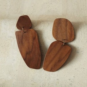 Stylish Wooden Geometric Drop Earrings <b>Boho</b> Lightweight <b>For</b> Casual & Daily Wear Festive Classic Women Statement Dangle Jewelry - Product Image 5