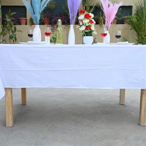 Large Cotton Woven <b>Tablecloth</b> Wrinkle Free Solid Handmade Modern Premium Quality Customizable Eco-Friendly Decor Home Hotel - Product Image 4