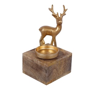 Portavelas Navideño, Decoración para Mesas de Cena Navideña, Centros de Mesa de Temporada, Repisas de Chimenea y Decoración Festiva - Product Image 3