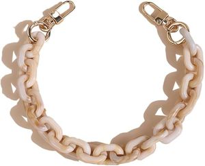 Acrylic <b>Bag</b> Chain <b>Strap</b> Shoulder Purse Handbag <b>Straps</b> <b>Replacement</b> Chain with Gold Buckle - Product Image 1