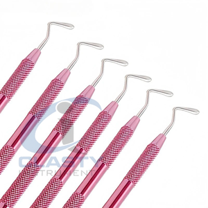 เครื่องมือผ่าตัดทางทันตกรรม สีชมพู คีมถอนรากฟัน ด้ามจับแบบมีลายกันลื่น  เครื่องมือผ่าตัดแบบใช้มือ คลาส 1 - Product Image 6