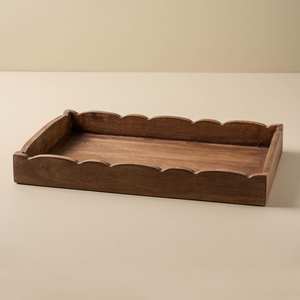 Plateau de service moderne en bois avec poignées, finition lisse, écologique et compatible lave-vaisselle, idéal pour la cuisine et la décoration de table basse - Vente chaude - Product Image 3