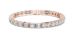 Pulsera de tenis única 2 en 1 con diamantes cultivados en laboratorio en oro blanco de 18 quilates para uso diario/oficina, bodas, compromisos, regalos para mujeres - Product Image 5