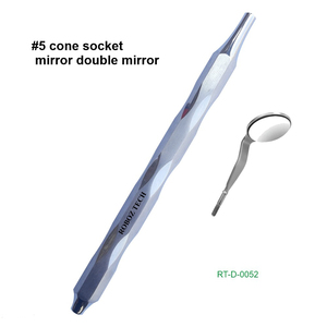 Ergonomic #4 Cone Socket Mirror Simple Handle Manual Stainless Steel by Roboz Tech Pakistan - Product Image 2