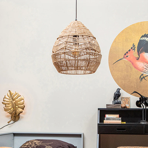 Exclusive Design Handmade Vietnam Seagrass Lampshade Bohemian Decorative <b>Light</b> Cover - Product Image 2