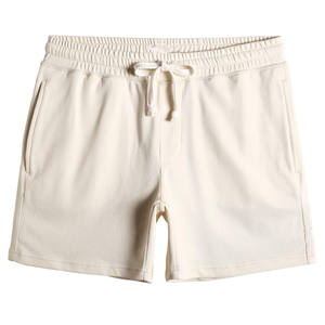 Pantalones cortos unisex de 280 GSM, 100% algodón, color sólido, con posibilidad de imprimir logotipo, para verano, gimnasio, actividades al aire libre, para hombre, con bolsillos. - Product Image 5