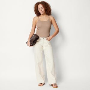 Camisola sin mangas de algodón suave para mujer, top básico de moda con tirantes ajustables, proveedor mayorista OEM ODM - Product Image 3