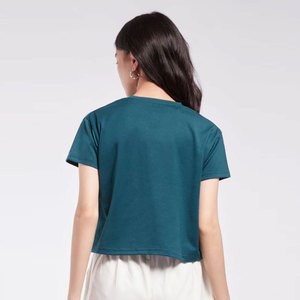 T-shirt court pour femme, col rond, manches courtes, imprimé « Adventure Awaits Mountain », coupe décontractée, printemps-été - Product Image 2