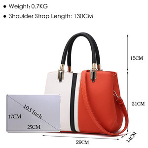 Nouveau design de sac à main en cuir pour femmes / Sacs à bandoulière et sacs à main pour femmes Sacs de couleur unie pour femmes Sacs tendance - Product Image 3
