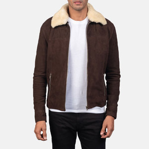 Men Premium <b>Suede</b> <b>Jacket</b> Unmatched Comfort With A Tailored Look <b>Suede</b> <b>Bomber</b> <b>Jacket</b> For Men Ultimate Warmth And Sleek Design - Product Image 2