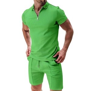 Conjunto Deportivo de Alta Calidad con Camiseta de Manga Corta para Hombre, 100% Algodón Transpirable, Conjunto de Camisetas de Verano - Product Image 4