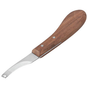 Couteau à sabots en acier inoxydable avec manche en bois, instrument vétérinaire très demandé, prix de gros - Product Image 4