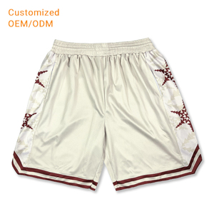 High Quality Custom Blank Basketball Shorts Vintage Polyester Mesh Men's Basketball Shorts - Product Image 1