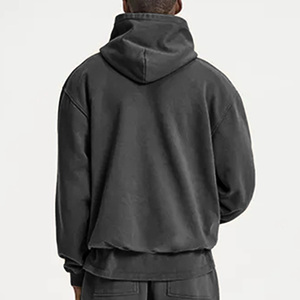 Sudadera con Capucha de Forro Polar para Hombre, Estilo Casual, de Secado Rápido, Transpirable, con Diseño de Waffle, Color Sólido, Tejida, para Invierno, Superventas - Product Image 6