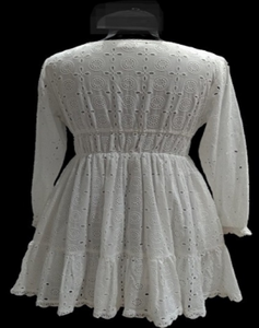 Robe trapèze en coton pour femme, manches courtes, tenue décontractée, fabricant pour le meilleur prix de gros - Product Image 4