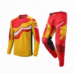 Conjunto de Jersey y Pantalones de Motocross, Ropa Deportiva Estampada Personalizada, % Poliéster, Resistente al Viento, Transpirable, Unisex, para Adultos - Product Image 3