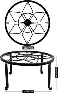 Private Labelling Space Saving Iron Planter Stand With Vertical Design Ideal For <b>Small</b> Apartments Balcony And Indoor Gardening - Product Image 2