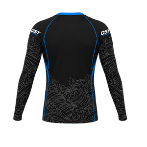 Maillot de compression personnalisé à manches longues pour BJJ, Rashguard MMA No-Gi, Rashguard de grappling, Vêtement d'entraînement d'arts martiaux par sublimation - Product Image 2