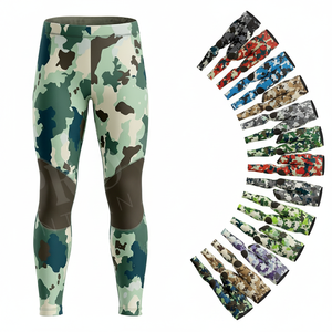 Hot Sale High Quality Fashionable Stylish Men's Gym Quick Dry Breathable Training Workout Sportswear Camo Compression Leggings - Product Image 1