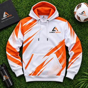เสื้อฮู้ดดี้พิมพ์ลายแบบซับลิเมชั่นสำหรับผู้ชาย ผ้าโพลีเอสเตอร์ฟลีซคุณภาพพรีเมียม พิมพ์ลายเต็มตัว สไตล์สตรีทแฟชั่น ขายส่ง - Product Image 6
