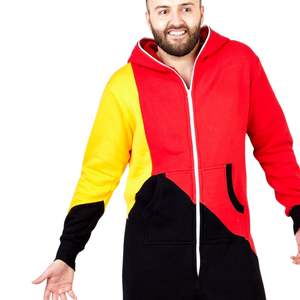 Mono personalizado con capucha, cremallera, forro polar transpirable, manga larga, para hombre, mono de una pieza, mono para adultos para hombre - Product Image 6