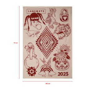 Serviettes de cuisine de haute qualité personnalisées en coton 100% avec un magnifique design imprimé, provenant d'un fabricant indien. - Product Image 5