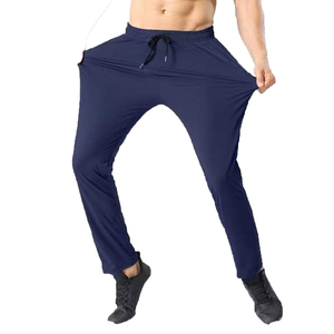 High Quality Men's <b>Slim</b> Fit <b>Jogger</b> Pants 100% Cotton Windproof Elastic Waist Drawstring Closure Comfortable Breathable Casual - Product Image 3