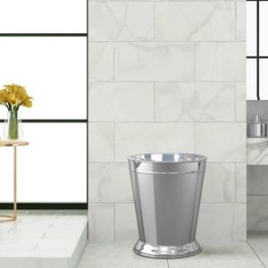 Cubo de Basura de Acero Inoxidable con Acabado Espejo Plateado, Ideal para Baño, Oficina y Espacios Públicos, Elegante y Duradero, Cubo de Basura Interior - Product Image 3