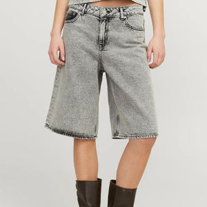 Shorts de Mezclilla de Alta Calidad para Mujer, Diseño Masculino, Logotipo Personalizado OEM, Jeans Holgados al por Mayor, Ropa Urbana Personalizada, Nueva Moda OEM - Product Image 3