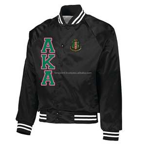 Customized Greek <b>letters</b> Sorority AKA Silk Satin Bomber <b>Jackets</b> patchwork Embroidered Crest <b>mens</b> Bomber <b>Jacket</b> Sorority <b>Jacket</b> - Product Image 6