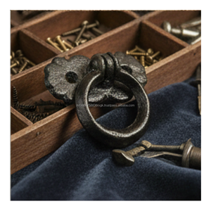 Poignée à anneau en fonte moderne, durable, antirouille, avec revêtement en poudre, 2x1 pouce, pour tiroirs de cuisine, armoires, placards, meubles - Product Image 6