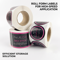 Étiquettes autocollantes personnalisées brillantes et imperméables pour emballages cosmétiques, rouleaux d'étiquettes de luxe pour bouteilles de soins de la peau, autocollants de marque avec logo