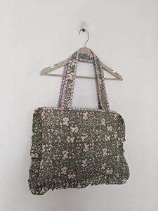 Shree Balajee กระเป๋าสะพายไหล่ผ้าคอตตอนลายดอกไม้แนววินเทจสำหรับแล็ปท็อป - Product Image 2