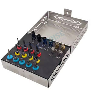 Sistema de Brocas Manuales Premium de 21 Piezas para Implantes Dentales, Kit de Fresas para Osteodensificación, Instrumentos Quirúrgicos de Acero Inoxidable - Product Image 1