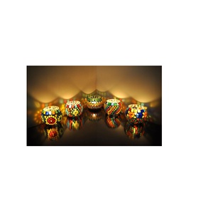 Custom Logo Candle <b>Holder</b> Colorful Modern Theme Multi-Size Glass Mosaic <b>Tealight</b> <b>Holder</b> for Home Decoration - Product Image 1