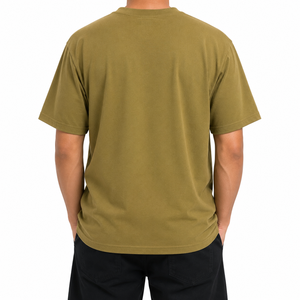 Camiseta Oversize de Algodón Pesado con Hombros Caídos y Corte Holgado Estilo Streetwear, Personalizable con Logotipo, Venta al por Mayor para Fabricantes - Product Image 2