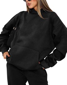 Sudadera con capucha para mujer, estilo jersey, holgada, cómoda y duradera, de tela de moda, superventas, para invierno, venta al por mayor - Product Image 1