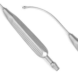 Tube d'aspiration chirurgical incurvé de 9 pouces Andrews Pynchon pour l'élimination précise des fluides, instrument d'aspiration par Dentavex - Product Image 6