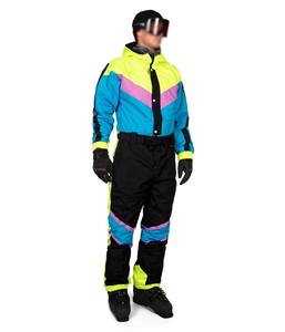 Veste de ski unisexe verte et blanche, personnalisée, de haute qualité, imperméable 10 000 mm -Tex, à capuche, avec fermeture éclair, coupe-vent, respirante, isolée en polaire - Product Image 5
