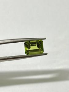 Pierres précieuses naturelles de péridot, émeraude octogonale, rectangulaire, facettées, non montées, pour la création de bijoux, olivine certifiée, 4x6, 5x7, 6x8, 7x9, 8x10 - Product Image 5