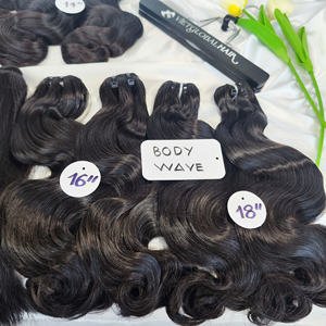 Meilleure qualité couleur noire vietnamienne cheveux humains bruts vague de corps trame unique qualité du donneur prix de gros - Product Image 5