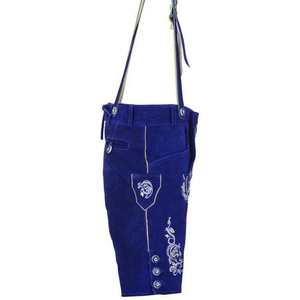 Lederhosen bávaros azules para hombre con tirantes, tallas europeas 46 a 60 - Product Image 4