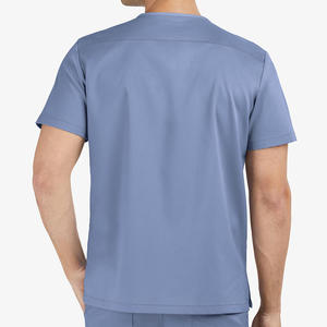 Vente en gros de blouses médicales pour hommes, ensemble personnalisé avec logo, tissu Spandex/Polyester, uniformes d'infirmière d'hôpital, costumes de médecin élégants - Product Image 5