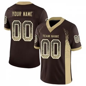 Camiseta de Fútbol Americano Personalizada, Transpirable, 100% Poliéster, Antibacteriana, de Secado Rápido, Uniforme Deportivo de Manga Corta, Precio Económico, OEM - Product Image 6