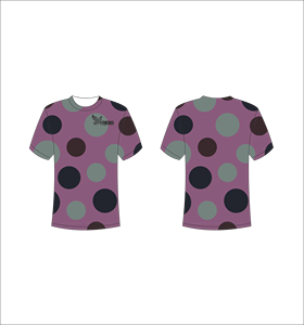 T-shirt à manches courtes pour homme Ferocious, à pois, coupe classique, col rond, décontracté, respirant, imprimé - Product Image 1