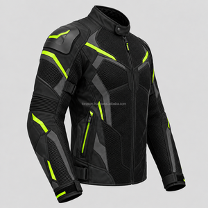 Chaqueta de motociclista de malla premium con paneles transpirables, ligera, cómoda y de diseño deportivo para motociclistas. - Product Image 3